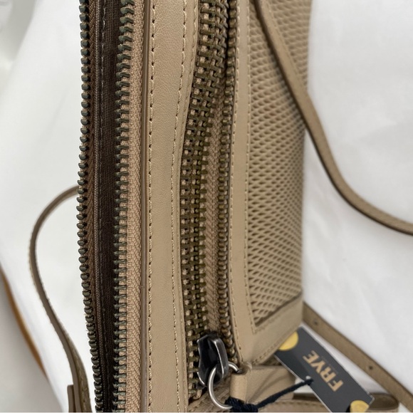 NWT Frye taupe wristlet crossbody - Picture 5 of 8